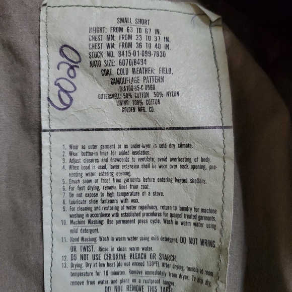 M65 Military jacket - Picture 5 of 8